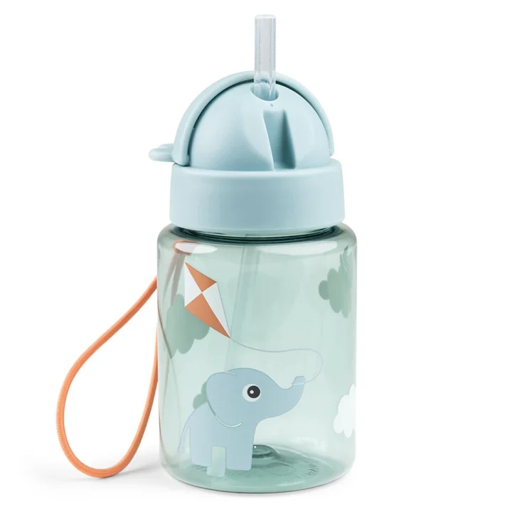 Комплект кутия за обяд и бутилка със сламка Lunch & snack box w/straw bottle Playground Blue