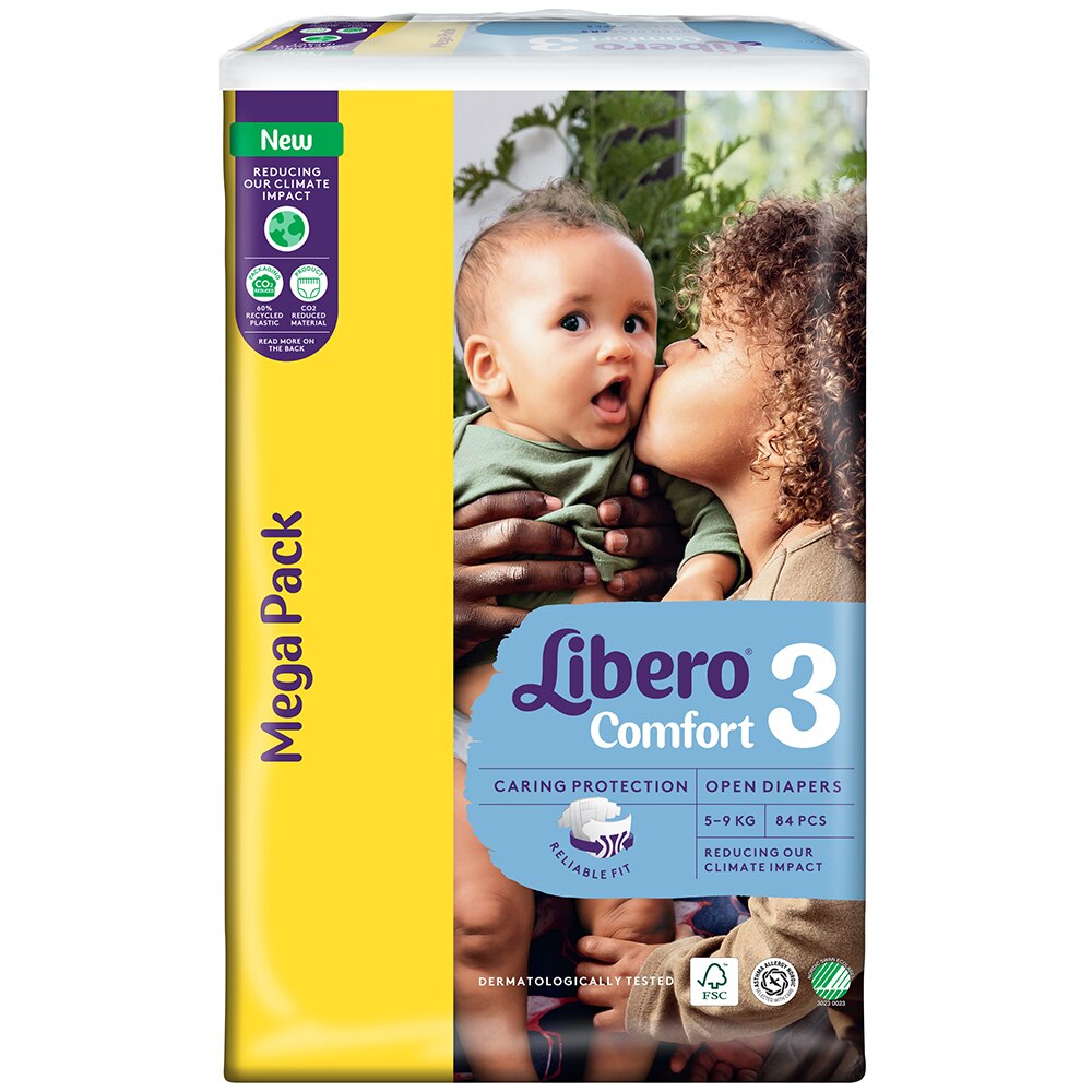 Пелени за еднократна употреба Libero Comfort 3 Mega Pack 5-9 кг 84 бр.