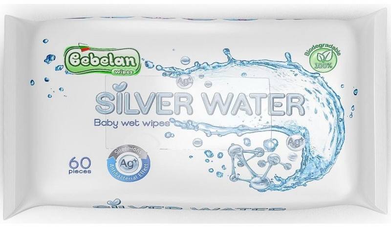 Мокри кърпички silver water 60 броя