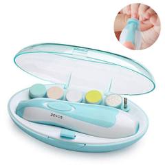 Бебешка електрическа пила за нокти Baby Nail Trimmer с 6 приставки