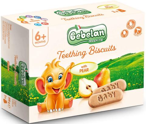 Бебешки бисквити Bebelan Teething Biscuits с круша 6м+