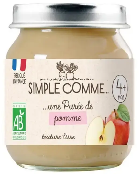 Бебешко пюре Simple Comme от ябълка 130 г
