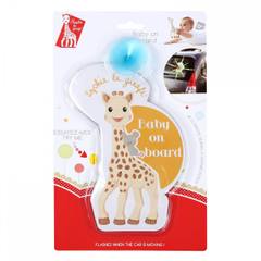 Светещ знак за кола flash baby on board sophie la girafe