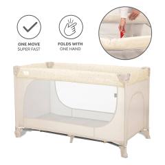 Бебешка кошара Lorelli MOON HUG One Touch Fold 1 ниво, сива