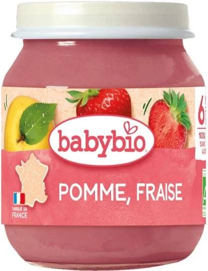 Бебешко пюре Babybio от ябълка и ягода 130 г