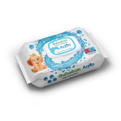 Мокри кърпички Bebelan Aqua 99,6% пречистена вода 64 бр