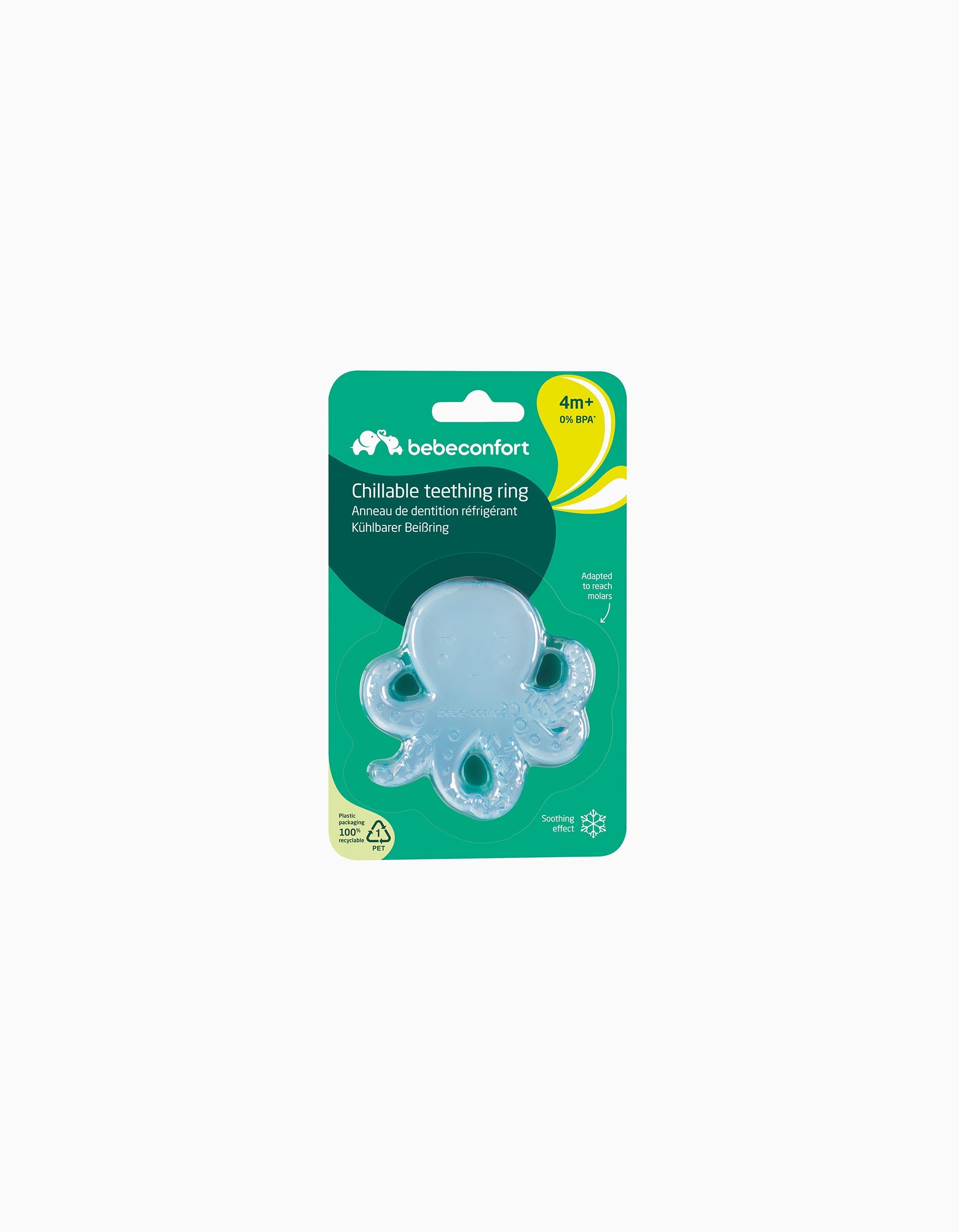 Охлаждаща гризалка bebeconfort chillable teething ring octopus 4m+