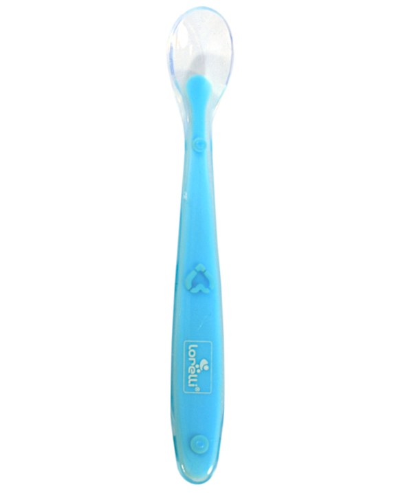 Силиконова лъжичка Silicone Spoon Blue 6m+