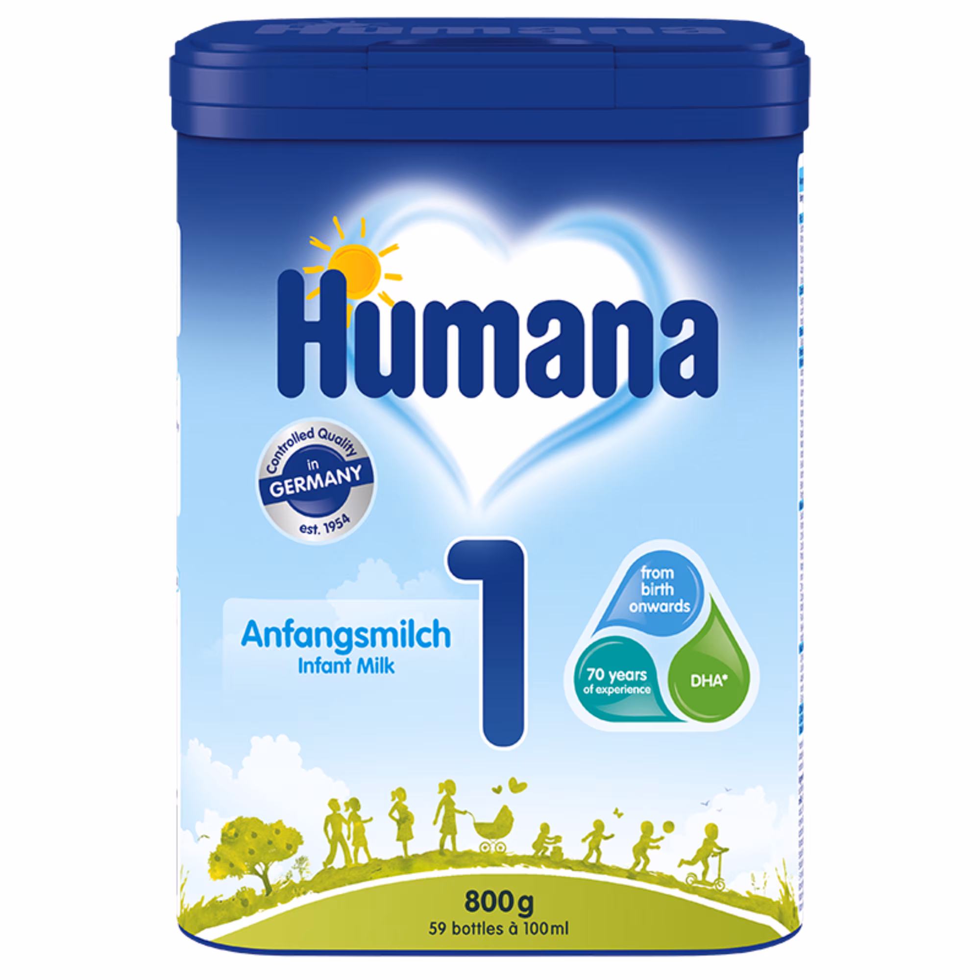 Адаптирано мляко Humana 1 Anfangsmilch Infant Milk 800 г