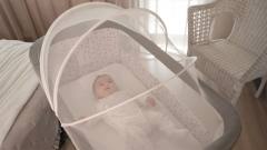Мини кошара Lorelli LAYLA 2в1 с падаща преграда, сива