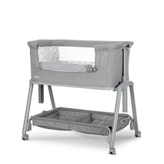 Мини кошара Lorelli LAYLA 2в1 с падаща преграда, сива