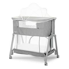 Мини кошара Lorelli LAYLA 2в1 с падаща преграда, сива
