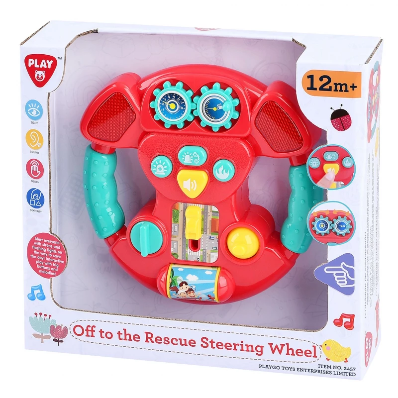 Детски музикален волан Off to the Rescue Steering Wheel 2457