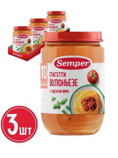 Бебешко пюре Semper Spaghetti Bolognese