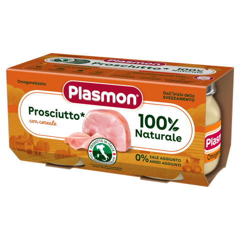 Бебешко месно пюре Plasmon Прошуто 2х80г