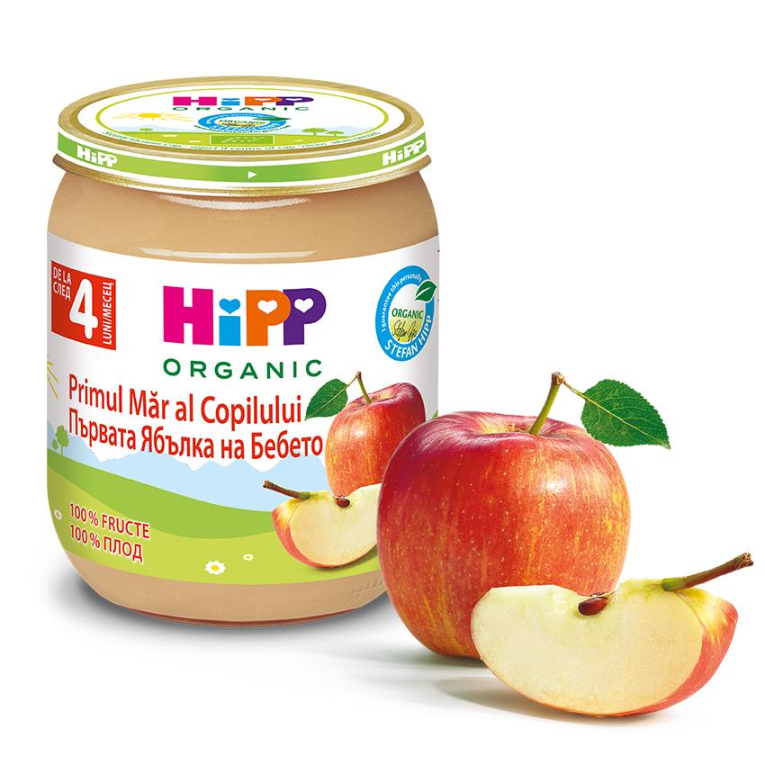 Бебешко пюре HiPP първата ябълка на бебето 125 гр