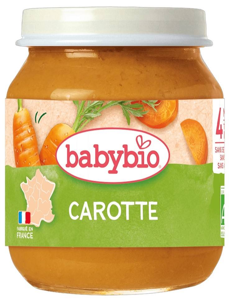 Бебешко пюре Babybio от моркови 130 г