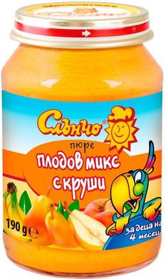 Плодов микс с круши, 4+м, 190г.