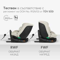 KikkaBoo i-Van i-Size столче за кола 40-150 см, черно