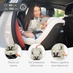 KikkaBoo i-Van i-Size столче за кола 40-150 см, черно