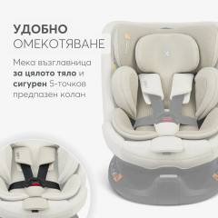 KikkaBoo i-Van i-Size столче за кола 40-150 см, черно