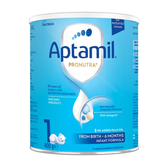 Аптамил 1 (метална кутия) 0-6м. 400гр