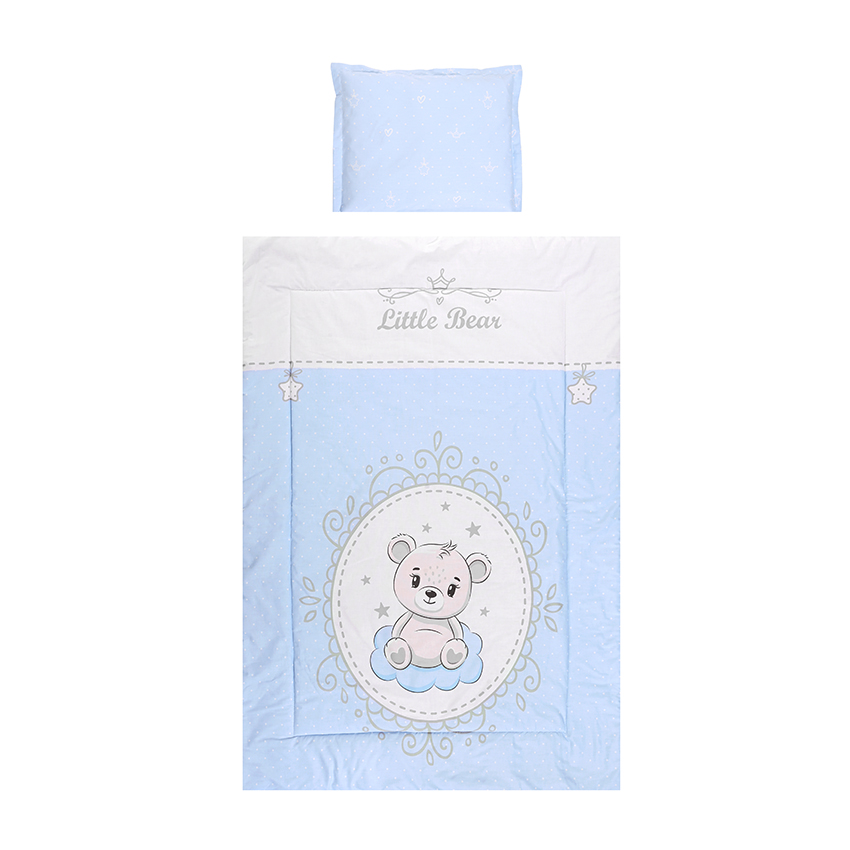 Бебешки спален комплект Little Bear Blue 3 части Cosy