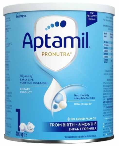 Адаптирано мляко Aptamil 1 Pronutra 400 г.