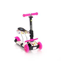 Тротинетка lorelli smart pink butterfly