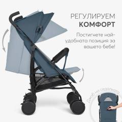 KikkaBoo Beetle 2 лятна количка, черна