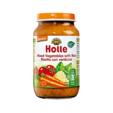 Бебешко пюре Holle ризото със зеленчуци 220г