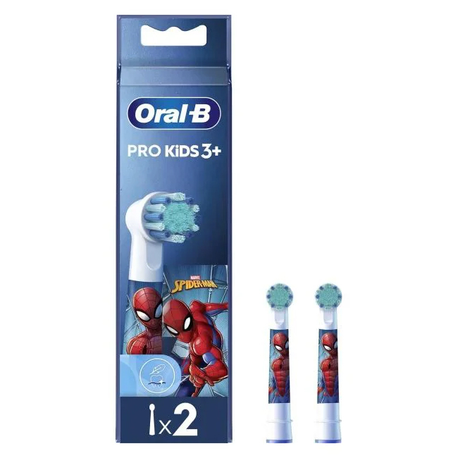 Накрайник за електрическа четка за зъби Oral-B Pro Kids 3+ Spiderman 2 броя