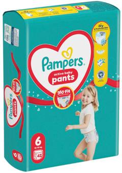 Бебешки пелени гащички Pampers Active Baby Pants 6 13-19 кг 42 бр