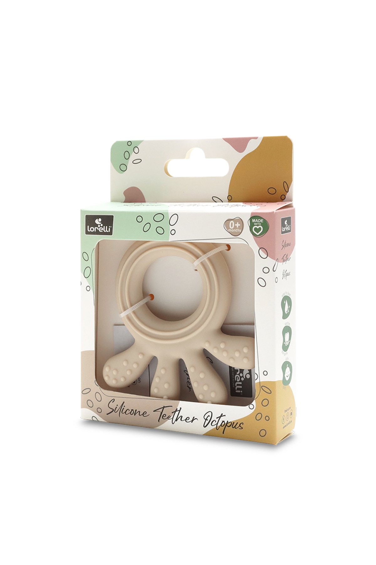 Силиконова гризалка октопод Beige