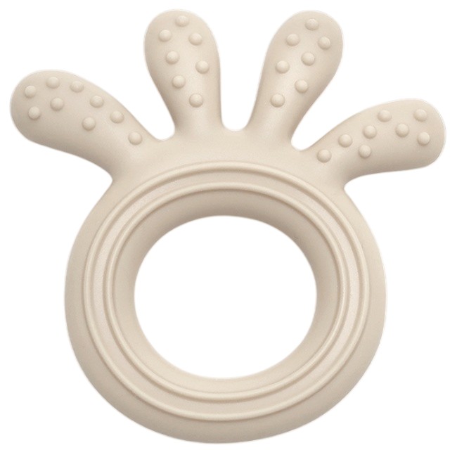 Силиконова гризалка октопод Beige