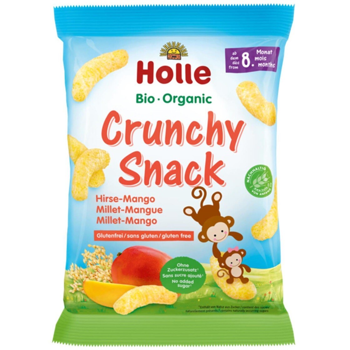 Био снак Crunchy Snack просо и манго