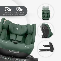 KikkaBoo i-Orbit 2025 i-Size столче за кола 40-150 см, черно