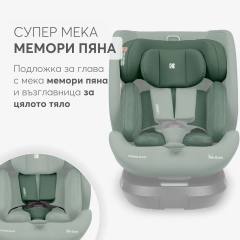 KikkaBoo i-Orbit 2025 i-Size столче за кола 40-150 см, черно