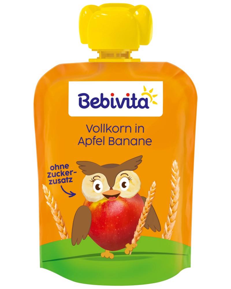 Бебешка каша Bebivita Vollkorn in Apfel Banane 90 г