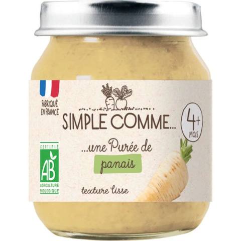 Бебешко пюре Simple Comme пащърнак, 4 м+, 125 г