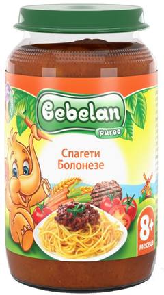 Бебешко пюре Bebelan спагети болонезе 190 гр