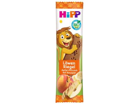 Био плодово десертче Löwen Riegel Apfel-Pfirsich mit Knusper 20 г