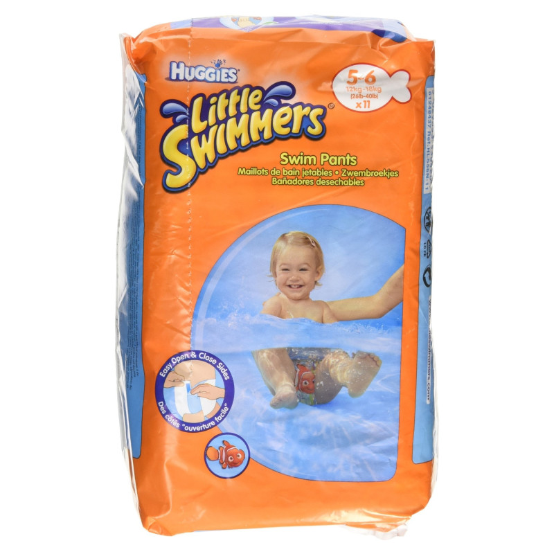 Пелени за плуване Huggies Little Swimmers размер 5-6 (12-18 кг) 11 бр.