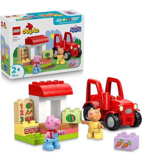 Конструктор Duplo 10468 Tractor and Market 18 бр.