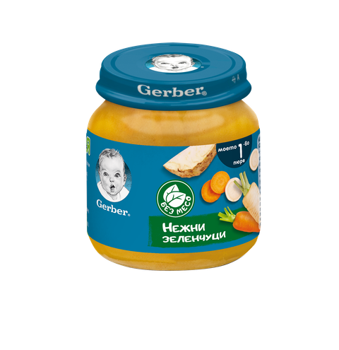 Бебешко пюре Gerber нежни зеленчуци