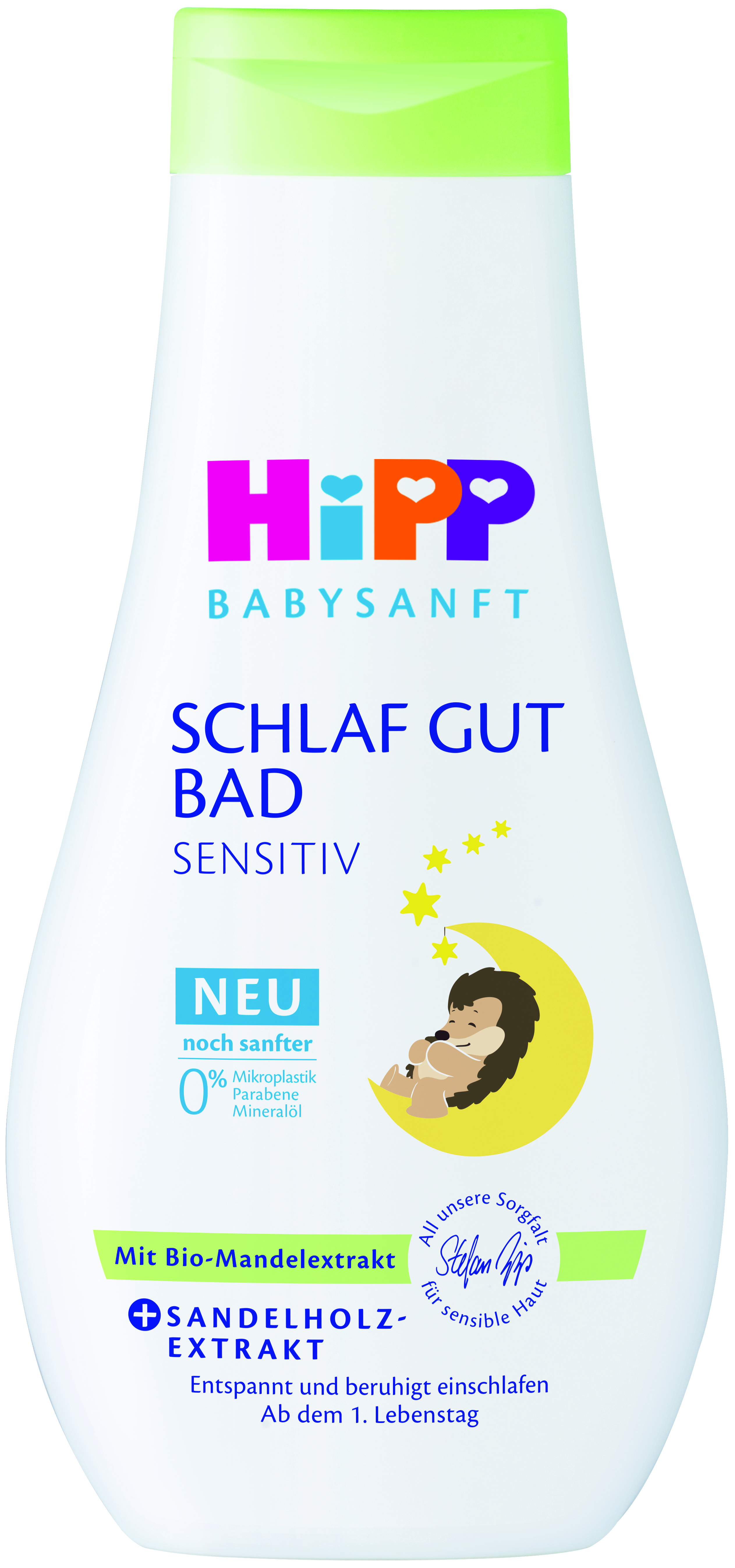 Бебешка пяна за вана Hipp Babysanft Schlaf Gut Bad Sensitiv 350 мл.