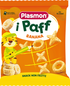Бебешки снакс Plasmon Paff, с банан 15 г