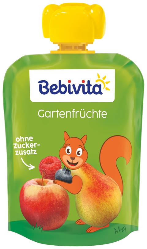 Бебешко плодово пюре Bebivita Gartenfrüchte 90 г