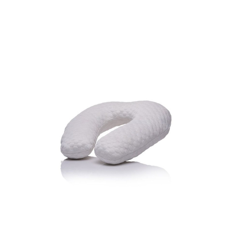 Възглавница за път Travel Pillow Memory Foam Airknit White 12m+