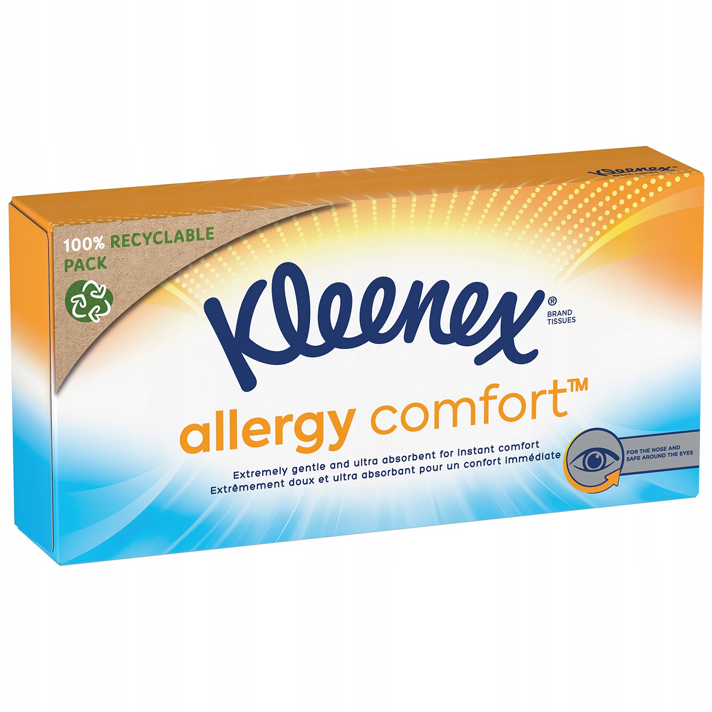Кутия сухи кърпи Kleenex Allergy Comfort 56 бр.